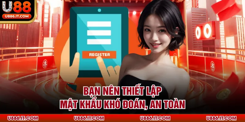 Bạn nên thiết lập mật khẩu khó đoán, an toàn